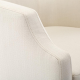 Infinity Linen Swivel Barrel Chair