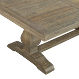 Napa Pedestal Coffee Table, Reclaimed Natural