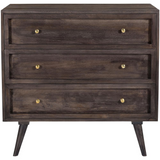 Parkview 3-Drawer Mango Wood Chest in Gray, 33.5-In. W x 18-In. D x 31.5-In. H