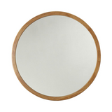 CHLOE'S Reflection Maple Finish Framed Wall Mirror 32" Height