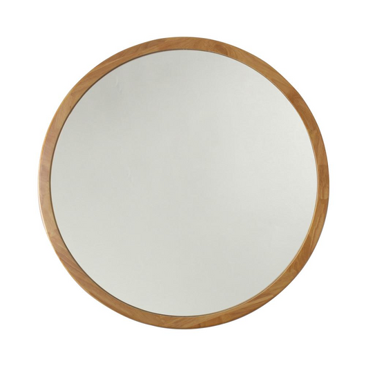 CHLOE'S Reflection Maple Finish Framed Wall Mirror 32