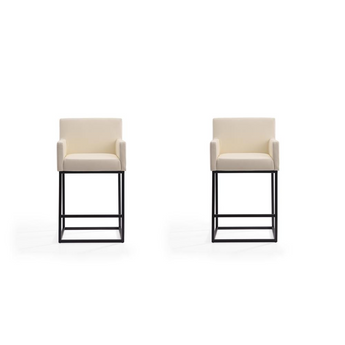 Ambassador Counter Stool in Cream and Black