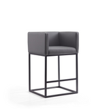 Embassy Counter Stool in Grey and Black