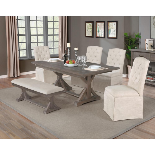 Canterberry 6pc Dining Set, Table w-34
