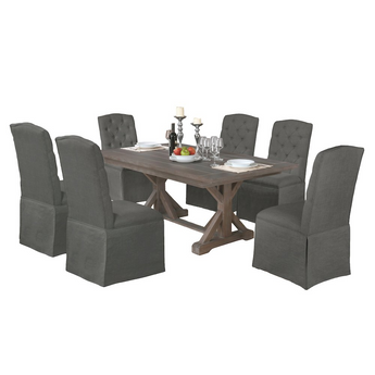 Nottingham 7Pc Dining Set, Table W/ 34