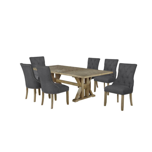 Yorkshire 7Pc Dining Set W/Extendable Dining Table w/Center 24