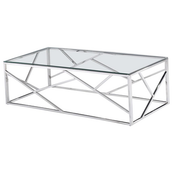 Stainless Steel Living Room Silver Coffee Table