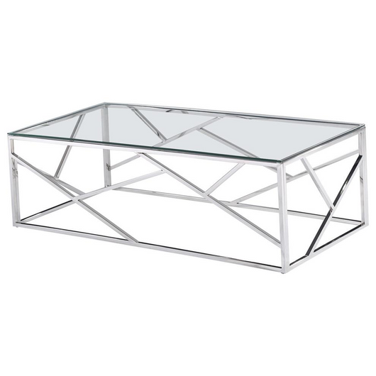 Stainless Steel Living Room Silver Coffee Table