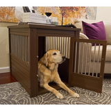 ECOFLEX® Dog Crate End Table - Espresso Large