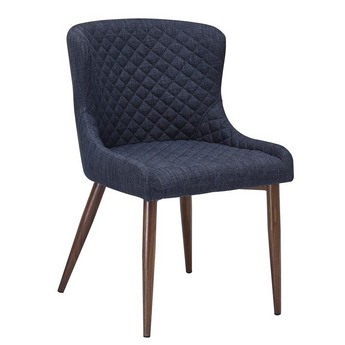 Modern Charcoal Linen Fabric Chair, Set of 2
