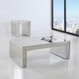 Lucy Silver Antique Mirrored Coffee Table