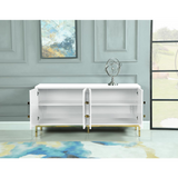 Junior White Lacquer w/ Gold Plated Sideboard