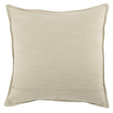 Cheyenne 100% Leather 22" Throw Pillow, Ivory