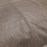 Cheyenne 100% Leather 22" Throw Pillow in Taupe