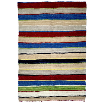 Striped Handmade Colored Kilim Rugs