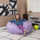 Oversized Lavender Dot Bean Bag Chair for Kids and Adults