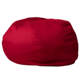 Oversized Solid Red Bean Bag Chair for Kids and Adults