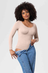 Shapetastic Long Sleeve Shaping Bodysuit