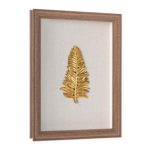 Golden Leaves I Shadow Box