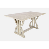 TABLE BASE ONLY Fairview Distressed Acacia Counter Height Base in Ash