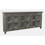 St. Ives Rustic Shores 70" Distressed Acacia Sideboard Cabinet in Stone