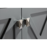 Wimbledon - 60 - Grey Cabinet + Matte Black VIVA Stone Solid Surface Countertop