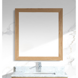 Fully Framed 30" California White Oak Mirror