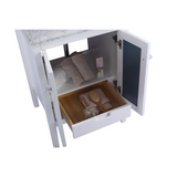 Mediterraneo - 24 - White Cabinet + Matte White VIVA Stone Solid Surface Countertop