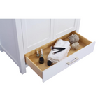Wilson 36 - White Cabinet + Matte White VIVA Stone Solid Surface Countertop