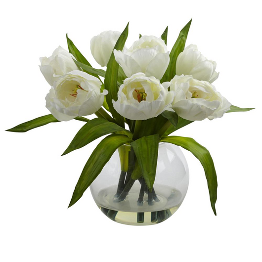 Tulips Arrangement with Vase