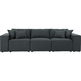Annabel Sofa in Dark Gray Linen