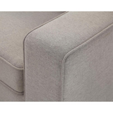 Casanova 7Pc Modular Sectional Sofa with Ottoman in Light Gray Linen
