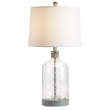 Veda Gray Mason Jar Table Lamp