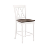 Shelby 2Pc Counter Stool Set Distressed White - 2 Stools