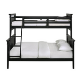 Trent Twin over Full Bunk Bed with Trundle in Antique Black