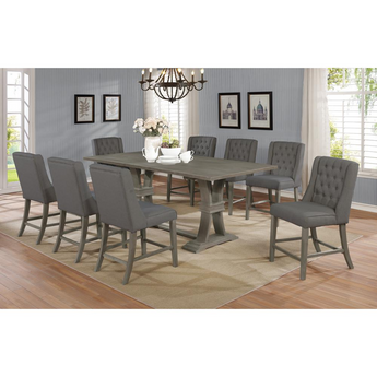 Oxford 9pc Dining Set - Counter Height Dining Table W/18