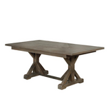 72"L Brown Wood Dining Table