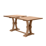 Classic Extendable Counter Height Dining Table with 18" Leaf.