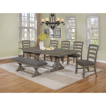 Lexington 7Pc Dining Set - Extendable Dining table with 18
