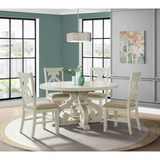 Stanford Round Dining Table in White