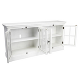 Mabry White Four Door Cabinet