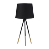 Devon 20" In Matte Black/Gold Metal Tripod Leg Table Lamp