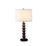 Coastal Littoral  27.5" In Wood Modern Table Lamp