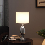 Ambros 25" In Textured Silver Chrome Urn Table Lamp