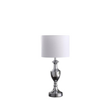 Anders 22.25" In Crest Shape Silver Chrome Urn Table Lamp
