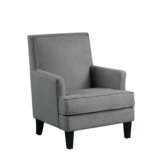 Saladin Linen Arm Chair, Dark Grey