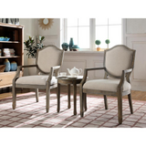 3-Piece Traditional Living Room Accent Chair Set