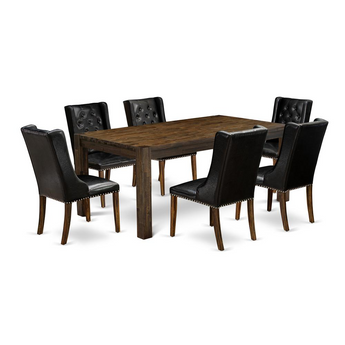 Buckinghamshire 7-Piece Dining Set  - Distressed Jacobean Finish