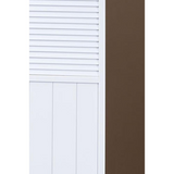 Bahama White Shutter Door 3-Panel Room Divider - White