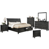 Sleigh 6 Piece Bedroom Set, Queen